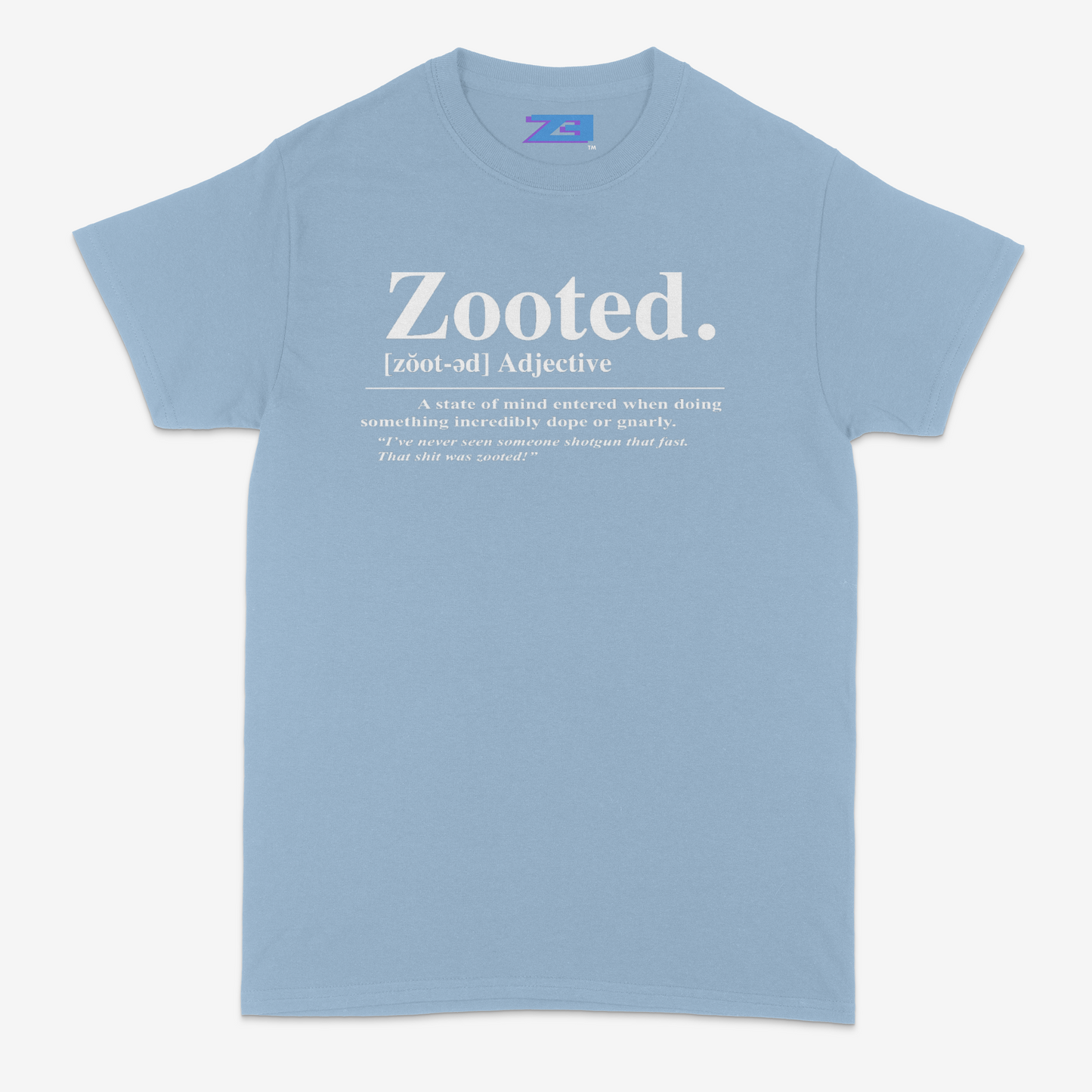 The Definition of ZOOTED T-shirt BABY BLUE