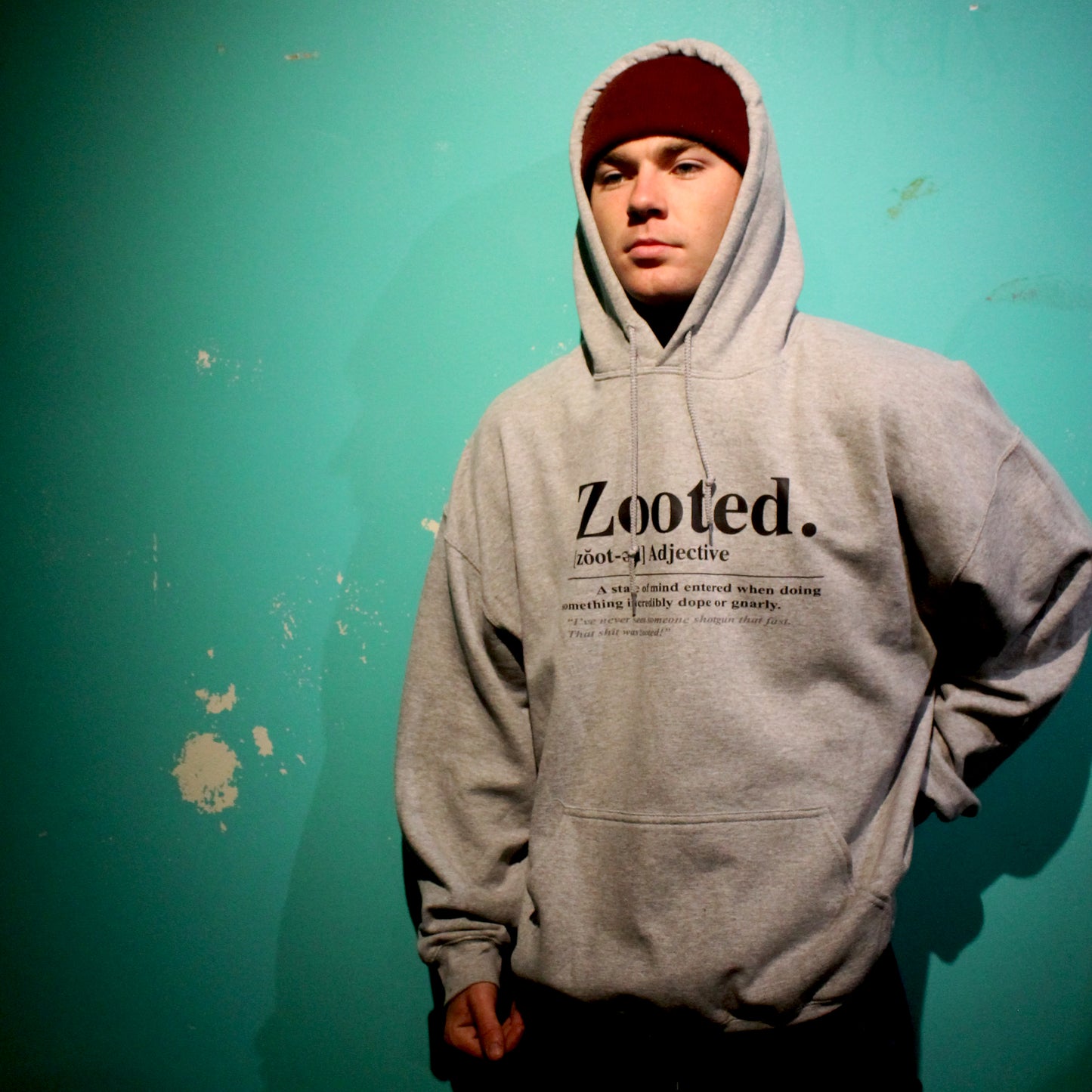 The definition of Zooted Sweatshirt GRAY